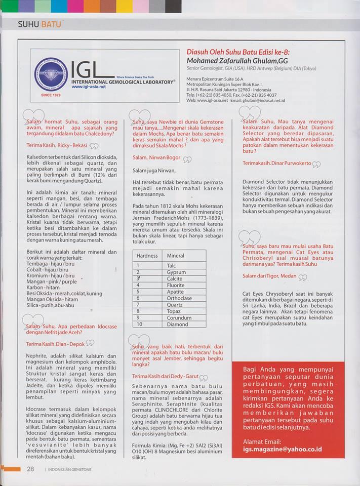 IGL dalam majalah IGS #1