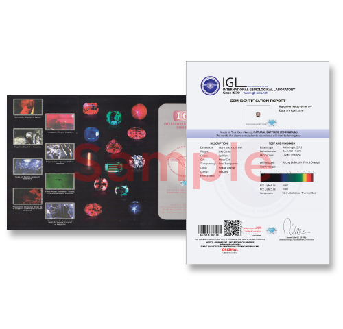 IGL GEM IDENTIFICATION REPORT (SERTIFIKAT BESAR)